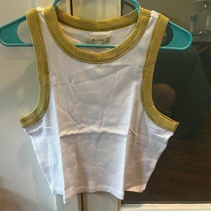 NWT Madewell Brightside Crop Tank, size medium